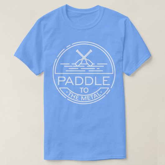 T-shirt Paddle au métal Kayak Lover RIVER Canoe (Design devant)