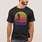 T-shirt Paddle Boarding Retro  Women Paddle Boarding Love  (Devant)