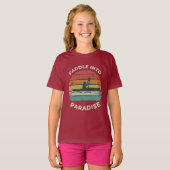 T-shirt "Paddle into Paradise." en couleur : (Devant entier)