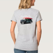 T-shirt Paddle On Classic Car Design - Basic V-Nec pour fe (Dos)