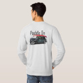 T-shirt Paddle On Classic Car Design - Homme Basic Long Sl (Dos entier)