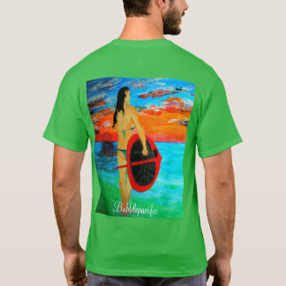 T-shirt Paddle pension aube fille coucher de soleil