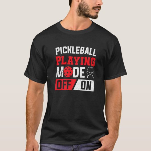 T-shirt Paddle Pickleball Mode De Jeu Sur Pickleball Playe (Devant)