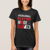 T-shirt Paddle Pickleball Mode De Jeu Sur Pickleball Playe (Devant)