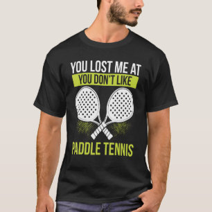 T-shirt Paddle Tennis Joueur Match Tournoi Funny Équipe S