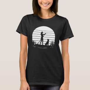 T-shirt Paddleboard Chien Sup Stand Up Paddle Board