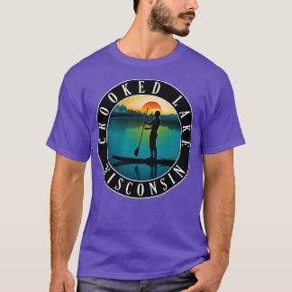 T-shirt Paddleboard Crooked Lake Wisconsin