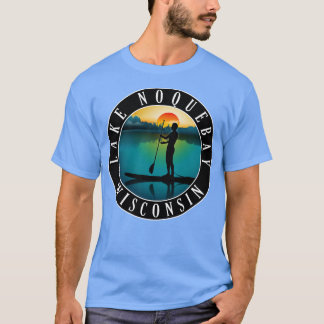 T-shirt Paddleboard du lac Noquebay Wisconsin