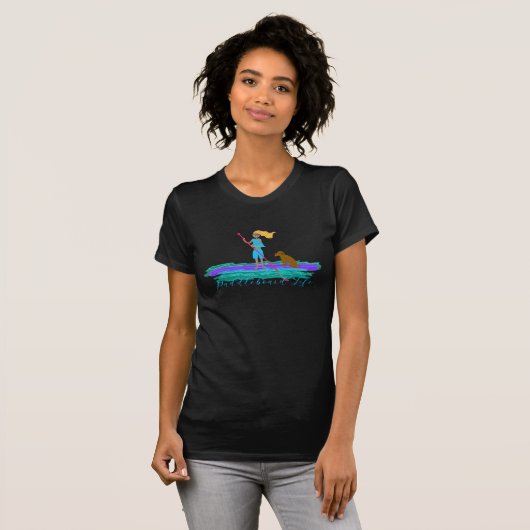 T-shirt Paddleboard Life SUP Chien fille Débardeur illustr (Devant entier)