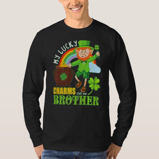 T-shirt Paddy Day St patrick Chauds Lucky Call Me Brother (Devant)