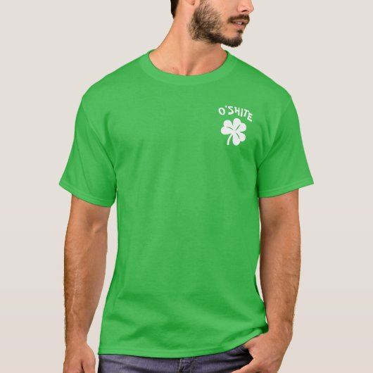 T-shirt Paddy's Day - O'Shite (Devant)