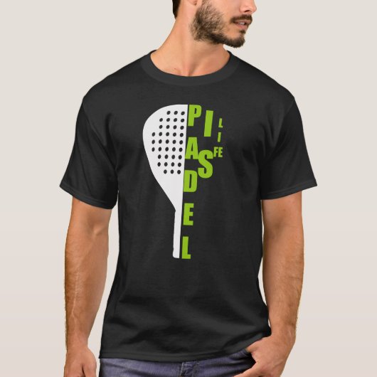 T-shirt Padel cite et dit présent pour Padel Lovers (Devant)