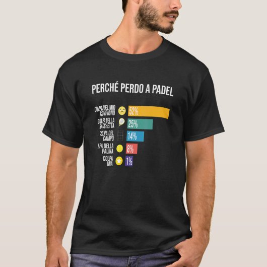 T-shirt Padel Man Paddle Tennis Pour Paddlists (Devant)