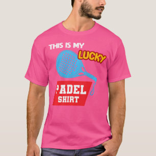 T-shirt Padel Paddle Tennis Paddel Racquet Ball Lucky Pade