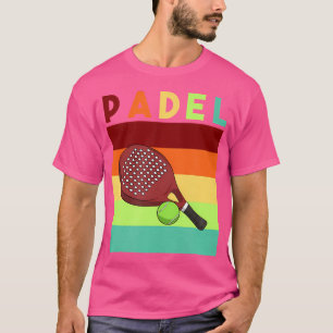 T-shirt Padel Paddle Tennis Paddel Racquet Ball Vintage