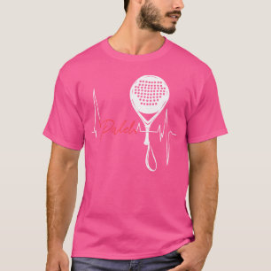 T-shirt Padel Player Heartbeat Pour Padel Tennis Fan Coach