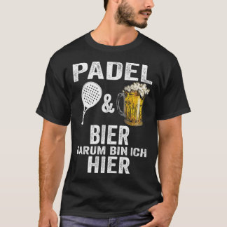 T-shirt Padel Tennis Beer Padel Tennis Player Hobby dunkin