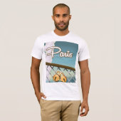 T-shirt Padlocks Paris love (Devant entier)