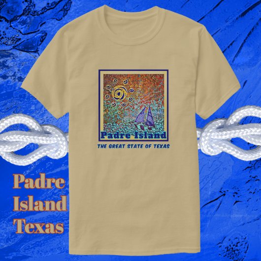 T-shirt Padre Island Great State of Texas Sun and Sail
