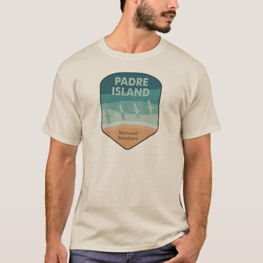 T-shirt Padre Island National Seashore Texas Seaguls (Devant)