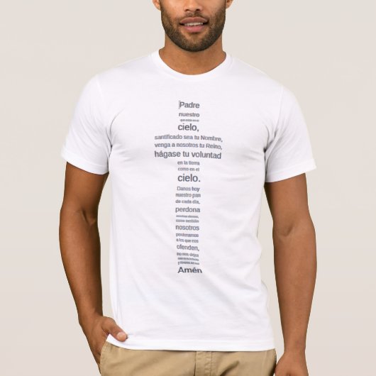 T-shirt Padre nuestro (Devant)