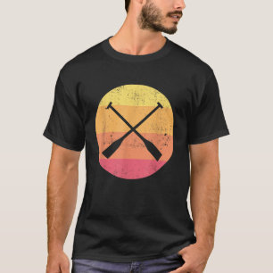 T-shirt Pagaies Traversées Canoë Rétro Ou Kayak Paddle