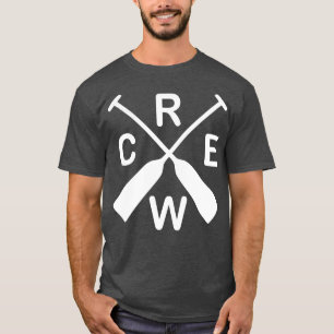 T-shirt Pagaies traversées Équipe d'amour Équipe d'aviron