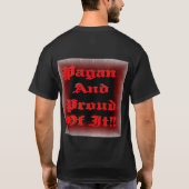 T-shirt Pagan Et Fier De Ça ! (Dos)