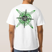 T-shirt Pagan Star Green (Dos)