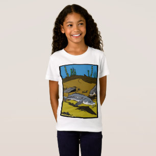 T-Shirt PAGE DE COLORIAGE DE L'ESTURGEON & ÉCAILLES - t-sh