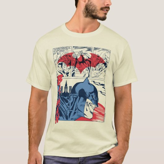 T-shirt Page de la bande dessinée Batman Crime Fighting Co (Devant)
