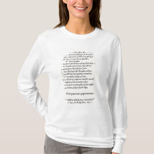 T-shirt Page des épigrammes grecs par Angelo Poliziano,
