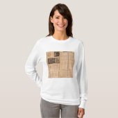 T-shirt Page des textes de chemin de fer de vallée de (Devant entier)