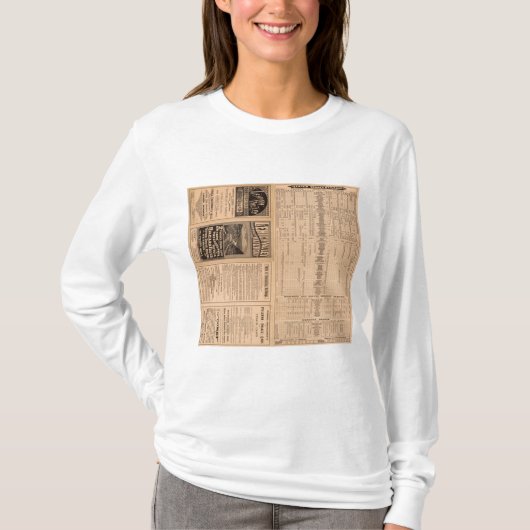 T-shirt Page des textes de chemin de fer de vallée de (Devant)
