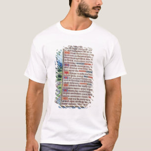T-shirt Page du texte latin avec la frontière