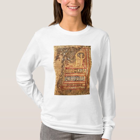 T-shirt Page initiale des évangiles de Lichfield, c.720 (Devant)