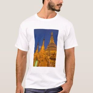 T-shirt Pagode de Shwedagon la nuit, Myanmar