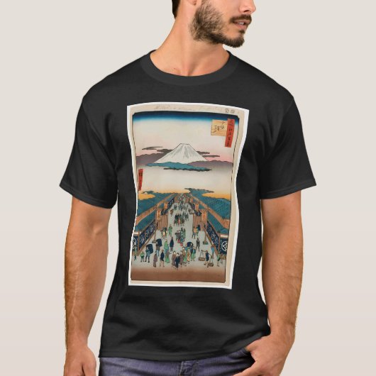 T-shirt Pagode Zojoji et Akabane, No. 53 parmi Cent (Devant)