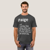 T-shirt PAIGE Definition Personalized Name Funny Gift (Devant entier)