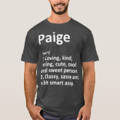 T-shirt PAIGE Definition Personalized Name Funny Gift (Devant)
