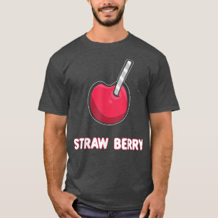 T-shirt Paille Berry Pun Fruits d'été Drôle Vegan Food Veg