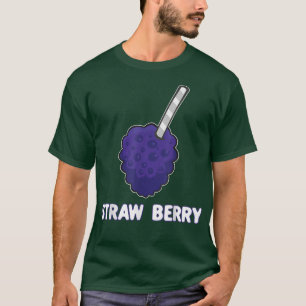 T-shirt Paille Fruits d'été Fruits de framboise Vegan Food