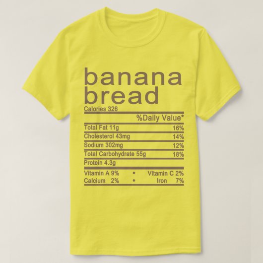 T-shirt pain à la banane (Design devant)