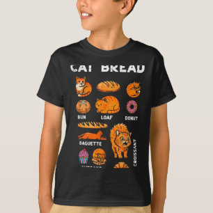 T-shirt Pain au chat Bun pain Loaf Mignon Chat Chaton Nour
