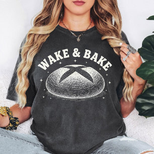 T-shirt Pain au levain amateur de Wake & Bake Graphique