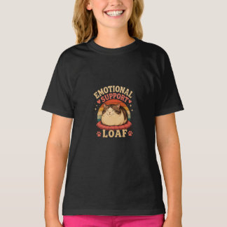T-shirt Pain d'Assistance Émotionnelle Chat Drôle et Dodu