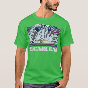 T-shirt Pain de sucre Station de ski alpin Montagnes de sk
