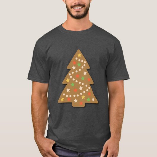 T-shirt Pain d'épices Arbre de Noël (Devant)