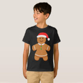 T-shirt Pain d'épices Femme Santa Hat Noël Famille Match (Devant entier)