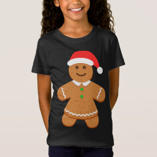 T-Shirt Pain d'épices Femme Santa Hat Noël Famille Match